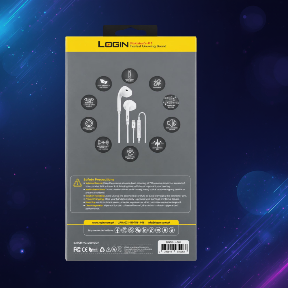 Login L-301 | Handsfree - Type C